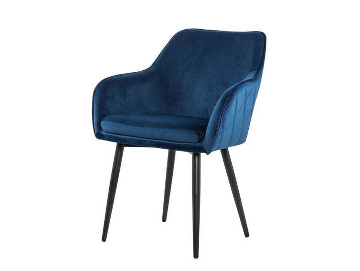 SalesFever »Freja« Armlehnstuhl Samt blau 61x85x45 cm SalesFever »Freja« Armlehnstuhl Samt blau 61x85x45 cm von slewo