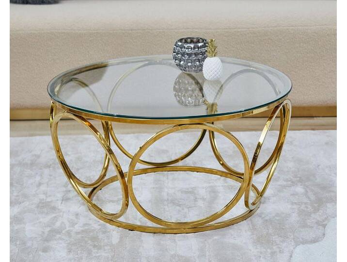 SalesFever »Juno« Couchtisch gold von slewo