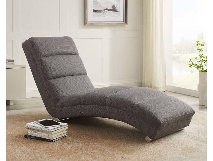 SalesFever »Sento« Chaiselongue Strukturstoff grau – erhältlich in 1 Größen von slewo