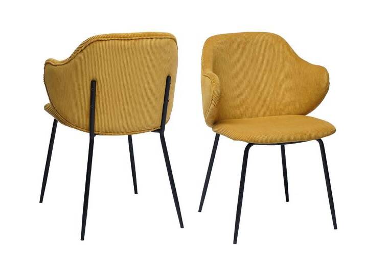 SalesFever »Thea« Armlehnstuhl 2er-Set gold 54x83x55 cm von slewo