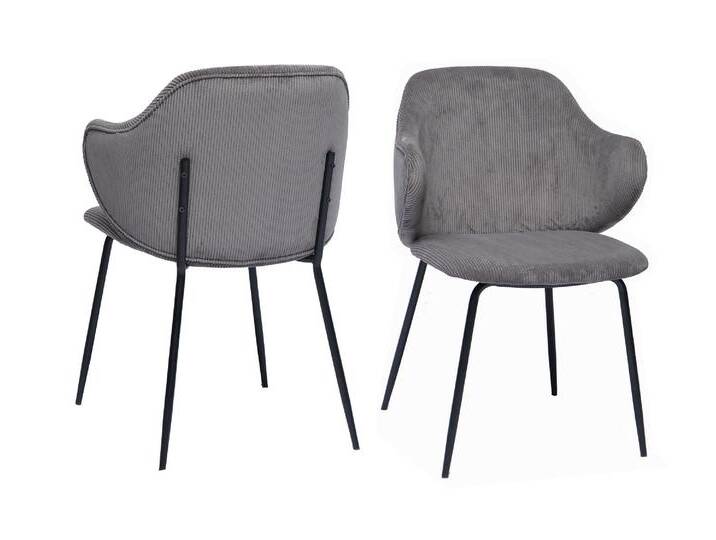 SalesFever »Thea« Armlehnstuhl 2er-Set grau 54x83x55 cm SalesFever »Thea« Armlehnstuhl 2er-Set grau 54x83x55 cm von slewo