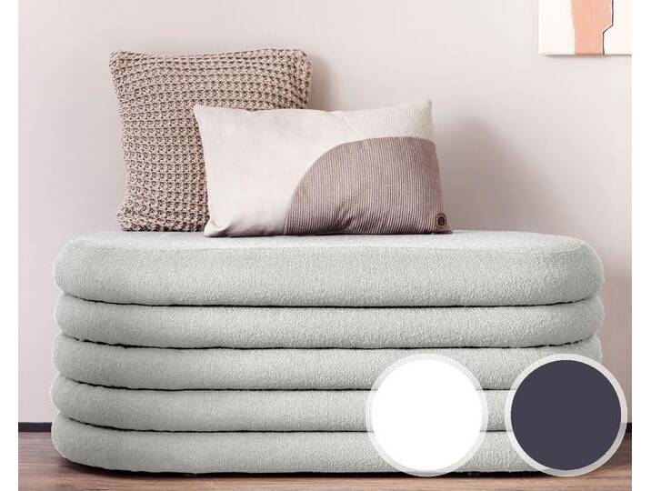 SalesFever »Twister« Polsterhocker Anthrazit SalesFever »Twister« Polsterhocker Anthrazit von slewo