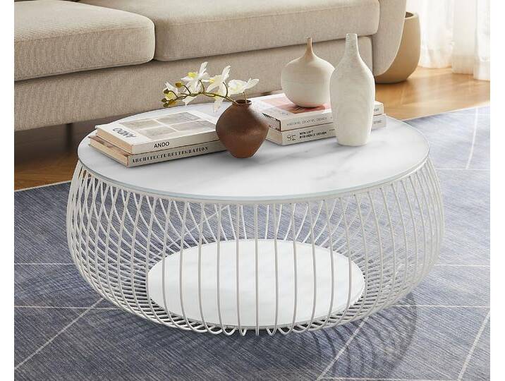 SalesFever »Yuna« Couchtisch weiß 86x35x86 cm von slewo