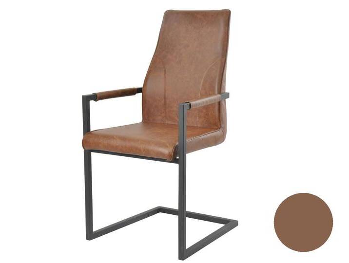 Salesfever »Giada« Freischwingstuhl 2er-Set hellbraun Salesfever »Giada« Freischwingstuhl 2er-Set hellbraun von slewo