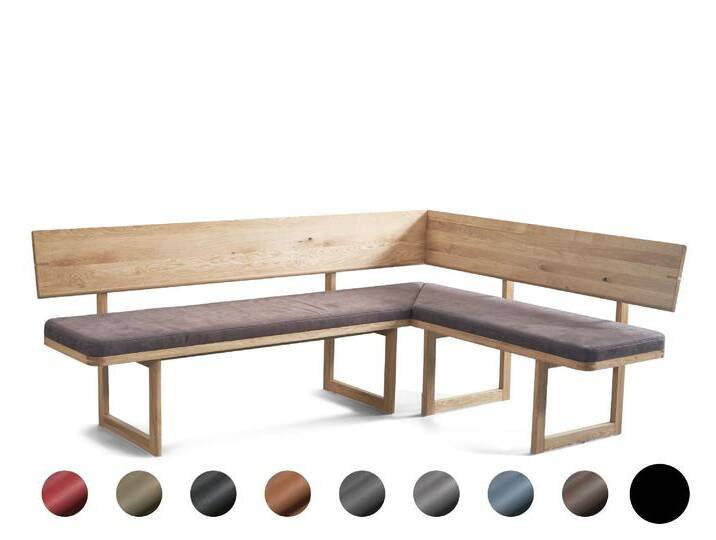 Schösswender »Deven« Eckbank 160/230 cm / Gavin 11 dunkelgrau / Wildeiche Samtlack Schösswender »Deven« Eckbank 160/230 cm / Gavin 11 dunkelgrau / Wildeiche Samtlack von slewo