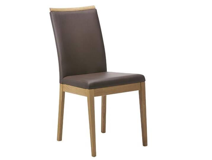 Schösswender »Nora« Wildeiche Massivholz Stuhl Kunstleder schwarz Schösswender »Nora« Wildeiche Massivholz Stuhl Kunstleder schwarz von slewo