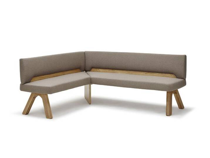 Schösswender »Ontario« 200 Eckbank Variante B 162/202 cm / Gavin 10 hellgrau / Wildeiche natur, Variante B Schösswender »Ontario« 200 Eckbank Variante B 162/202 cm / Gavin 10 hellgrau / Wildeiche natur, Variante B von slewo