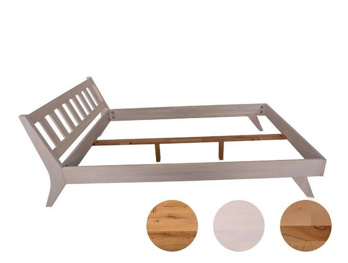 Schwarzwald Massivholz »Max« Bett 140x200 cm / Kernbuche geölt von slewo