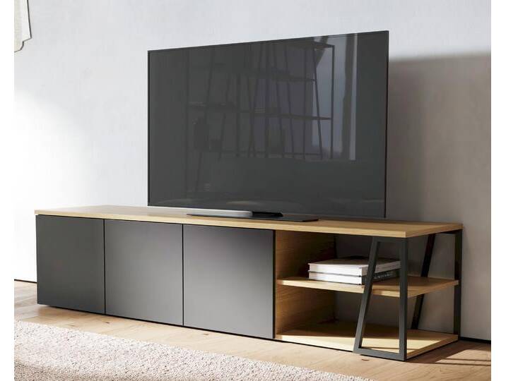 TemaHome »Albi« Lowboard Schwarz mit Eiche 190x45x45 cm TemaHome »Albi« Lowboard Schwarz mit Eiche 190x45x45 cm von slewo