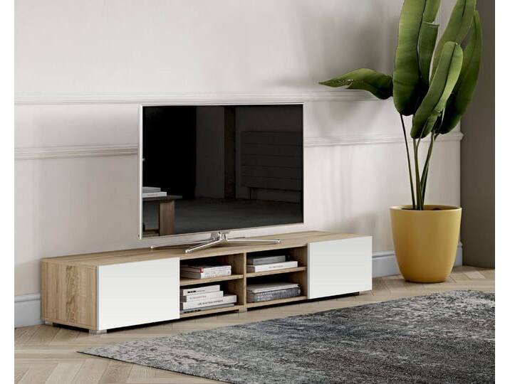 TemaHome »Podium« TV-Schrank 185 Eiche mit Weiß 185x31x42 cm TemaHome »Podium« TV-Schrank 185 Eiche mit Weiß 185x31x42 cm von slewo