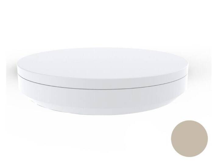 Vondom »VELA« Outdoor Daybed rund White mit Bezug Silvertex White 4004 / Lackiert Hochglanz von slewo