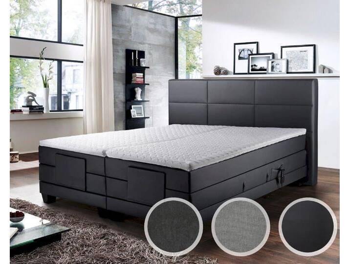 Winkle »Doris« Boxspringbett Box-Starr / 160x200 cm / H2/H3 / Kunstleder Schwarz 7745 von slewo