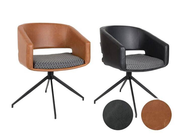 Zuiver Designer-Stuhl Beau schwarz von slewo