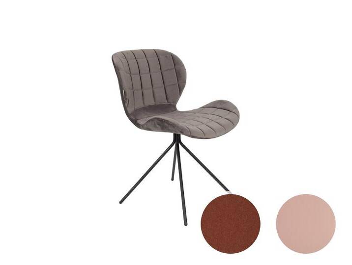 Zuiver Designer-Stuhl OMG Velvet – erhältlich in 4 Farben von slewo