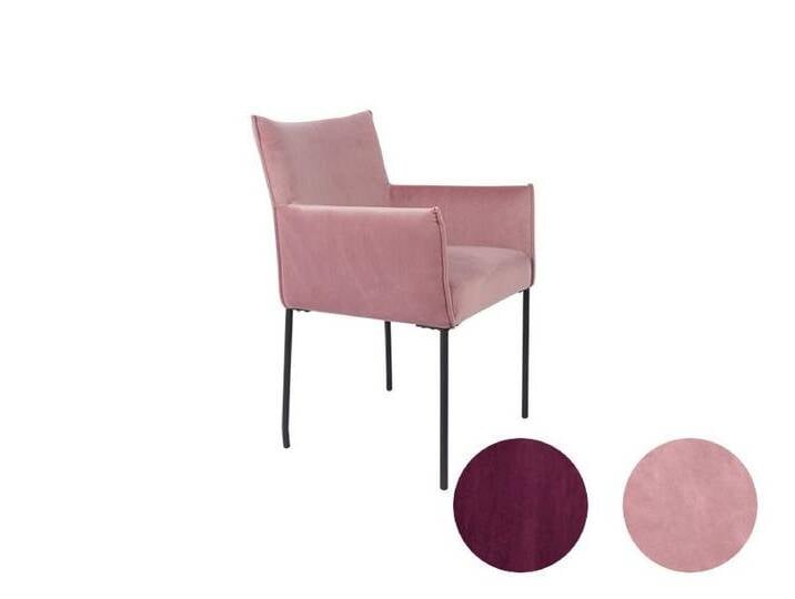 designline »Dion Velvet« Polsterstuhl mit Armlehne – erhältlich in 4 Farben von slewo