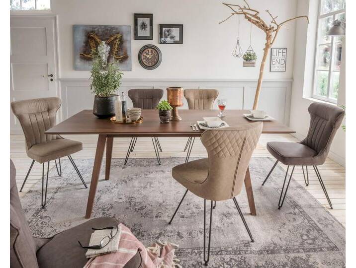 designline »Lina« Polsterstuhl Anthrazit 434 von slewo