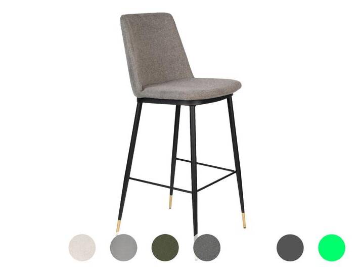 designline »Lionel« Barstuhl 105 cm / hellgrau von slewo