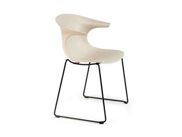 infiniti »LOOP MONO« Sled Designer-Stuhl 31 schwarz matt lackiert / IR8022 Schwarz von slewo