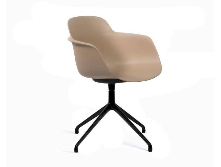 infiniti »SICLA« 4 Star Designer-Drehstuhl AL07 poliert / R1034 pfirsich von slewo