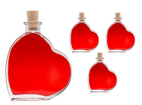 3 leere Glasflaschen 200ml Herzförmig Herz-Form Flasche Herzflaschen mit Korken 0,2 Liter l Likörflaschen Schnapsflaschen Essigflaschen Ölflaschen von slkfactory 3 leere Glasflaschen 200ml Herzförmig Herz-Form Flasche Herzflaschen mit Korken 0,2 Liter l Likörflaschen Schnapsflaschen Essigflaschen Ölflaschen von slkfactory von slkfactory