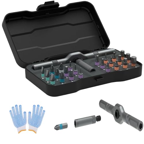 24-in-1-Magnet-Schraubendreher-Set, DIY-Schraubendreher, 24-in-1-Multi-Bit-Präzisions-Schraubendreher-Set mit abnehmbarem Ratschengriff, vielseitiges Reparaturwerkzeug-Set 24-in-1-Magnet-Schraubendreher-Set, DIY-Schraubendreher, 24-in-1-Multi-Bit-Präzisions-Schraubendreher-Set mit abnehmbarem Ratschengriff, vielseitiges Reparaturwerkzeug-Set von sloiaz