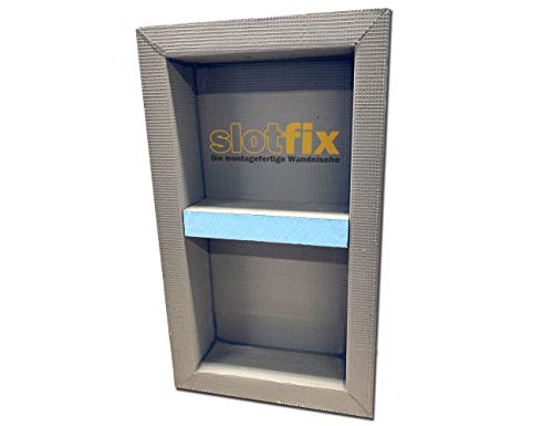 slotfix® befliesbare montagefertige Wandnische 60x30x10cm als Duschablage im Trockenbau mehr Stauraum in Bad & Co. Exklusive Aufbewahrung Mittelsteg von slotfix