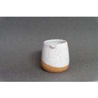 Keramikkrug - 240 Ml Glasiertes Weißes Steinzeug von slowjaneStudio