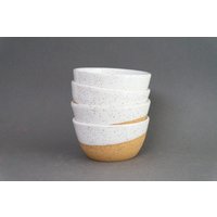 Kleine Weiße Keramikschale - Servierschalen Für Snacks, Tapas, Meze Zubereitungsschalen Handgemachte Keramik von slowjaneStudio