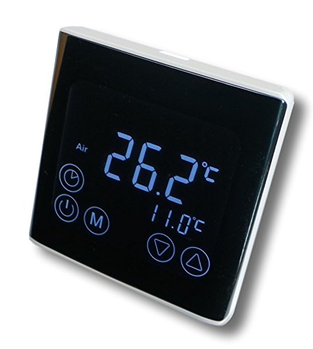 SM-PC®, Raumthermostat Thermostat programmierbar LED Touchscreen Digital schwarz #a61 von SM-PC