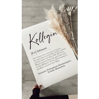 Definition Kollegin | Poster Personalisiertes Bild Kollegin Geschenk Zum Geburtstag Freundin Chef Definition Kollegin | Poster Personalisiertes Bild Kollegin Geschenk Zum Geburtstag Freundin Chef von smallConcept