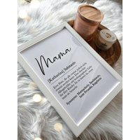 Geschenk Zum Muttertag, Mama Bild Mit Namen, Personalisiertes Geschenk Geburtstagsgeschenk Geschenk Zum Muttertag, Mama Bild Mit Namen, Personalisiertes Geschenk Geburtstagsgeschenk von smallConcept