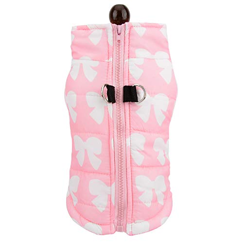 smalllee_Lucky_Store Hundejacke wasserdicht, Hundemantel, GeschirrWeste für kleine Hunde Katzen Haustiere hundebekleidung Chihuahua wintermantel Shih tzu von smalllee_lucky_store