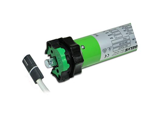 smarotech® Rollladen-Nachrüstset: Rohrmotor Selve SEL Plus 2/7 inkl. 4-Kant-Stahl-Stift mit 12mm Kopf, Anschlusskabel und SW 60 Adapter. (SEL Plus 2/7 ohne Lager, SecuBlock) von smarotech - Made in Germany