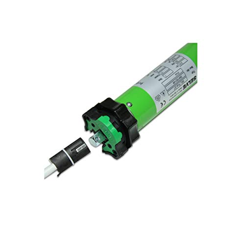 smarotech® Rollladen-Nachrüstset: Universal-Rohrmotor Selve SP 2/7 inkl. 4-Kant-Stahl-Stift mit 12mm Kopf, Anschlusskabel und SW 60 Adapter. (SP 2/7 ohne Lager, SecuBlock) von smarotech - Made in Germany