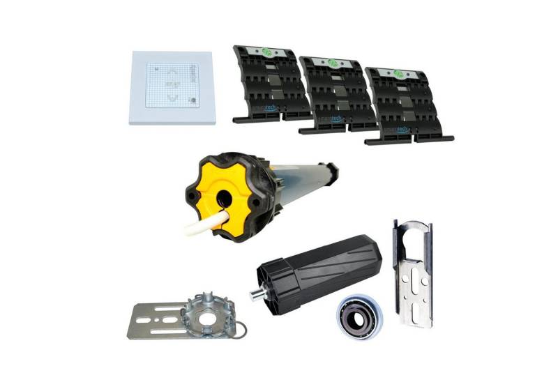 smarotech Rollladenmotor Somfy Oximo 50 io Nachrüstset, (Renovierungskit Funk, Rollladenantrieb), Rohrmotor 60mm SW60 Achtkantwelle von smarotech