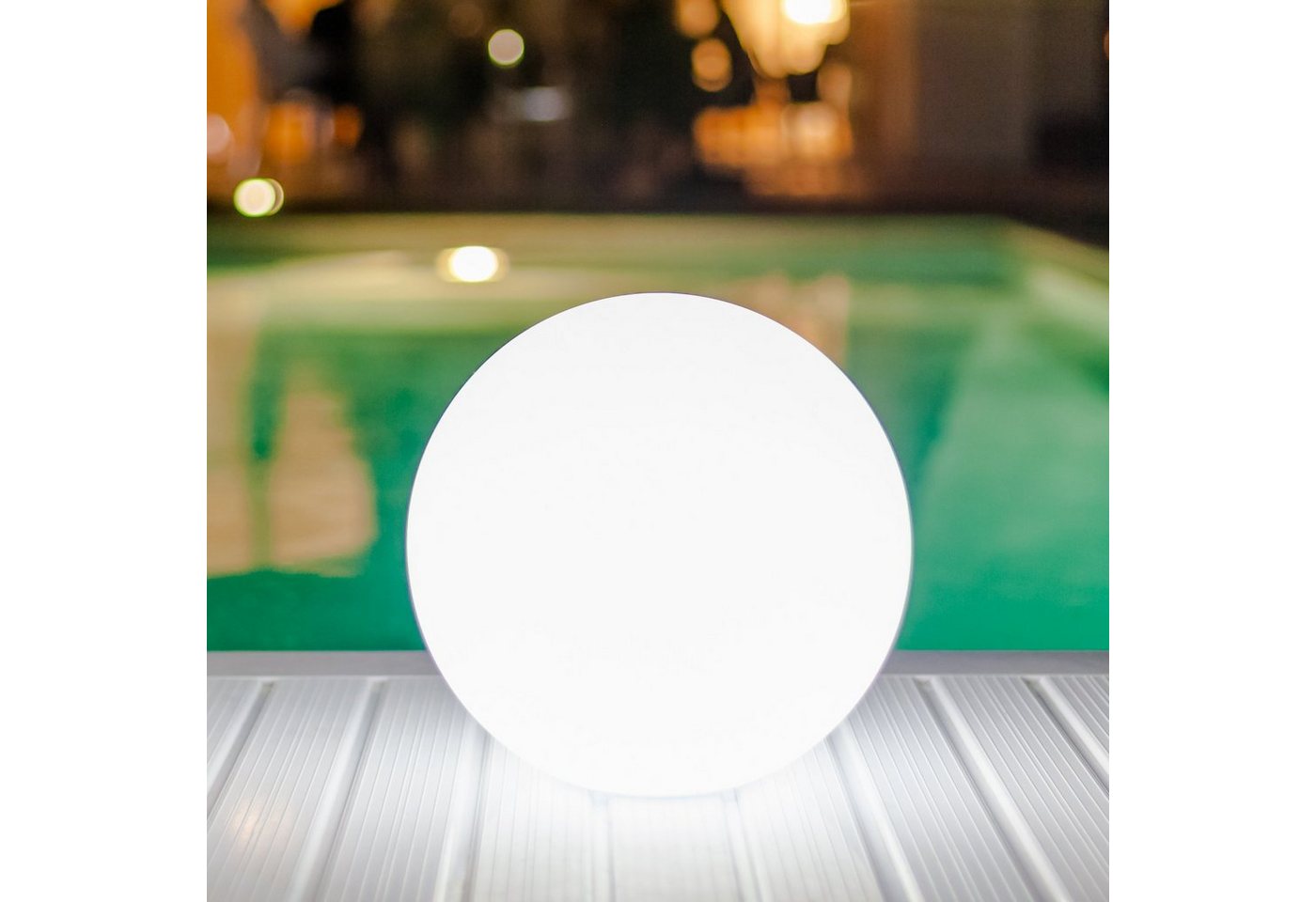 smart and green LED Gartenleuchte Leuchtkugel Ball Außenleuchte Gartenleuchte tragbar Akku, LED, Außenbeleuchtung mit APP Steuerung schwimmfähig von smart and green