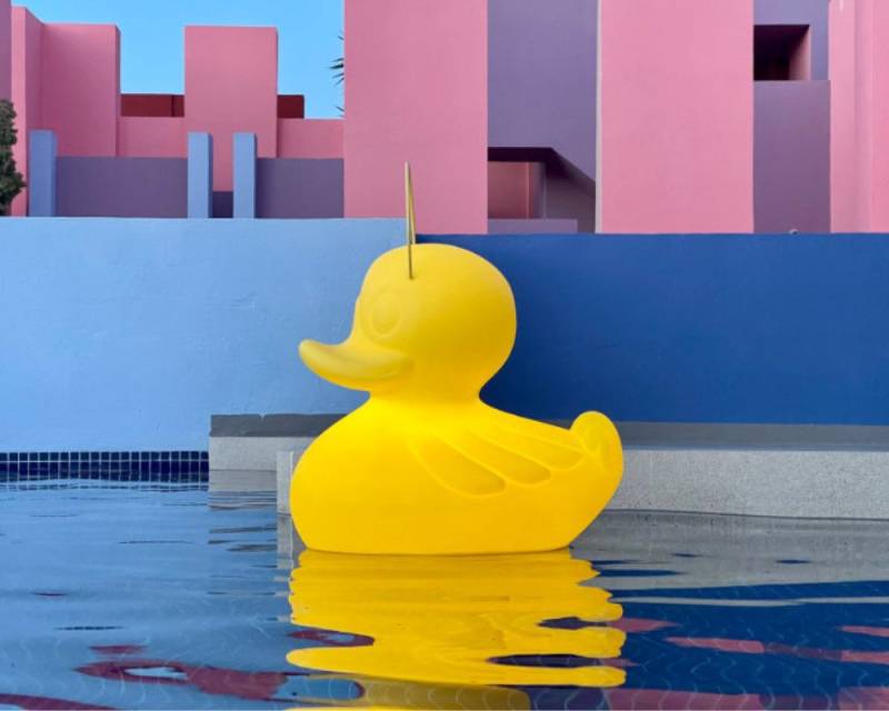 smart and green Pool-Lampe DUCK-DUCK Lamp (XL) gelb by Goodnight Light Akku-LED Lampe von smart and green