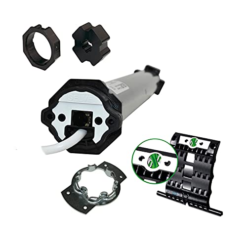 Selve® SE Pro 2/30-COM, Commeo, Funk-Rohrmotor inkl. Einbruchschutz durch patentierte SecuBlock®, Motorlager, Anschlusskabel und SW 60 Adapter/Mitnehmer. (SE Pro 2/30-COM mit 2 St. SecuBlock) von smart-rolladen.de