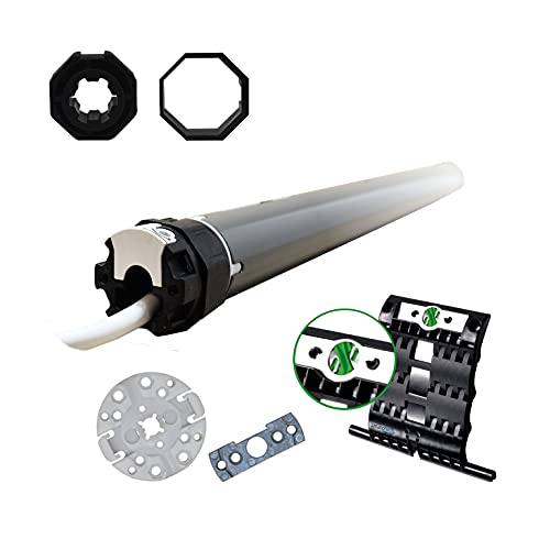 Selve® SP 1/10 Rolladenmotor inkl. Einbruchschutz durch patentierte SecuBlock®, Motorlager, Anschlusskabel und SW 40 Adapter/Mitnehmer. (SP 1/10 mit 3 St. SecuBlock) von smart-rolladen.de