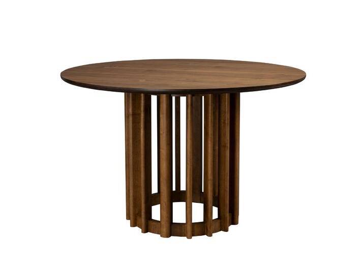 Dutchbone Barlet Tisch, Ø 120 cm, walnuss von smartambiente
