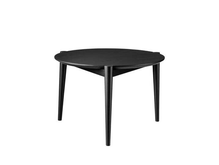 FDB Møbler D102 Søs Couchtisch, Ø 55 cm, eiche schwarz von smartambiente