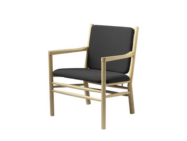 FDB Møbler J147 Sessel, eiche natur / dunkelgrau von smartambiente