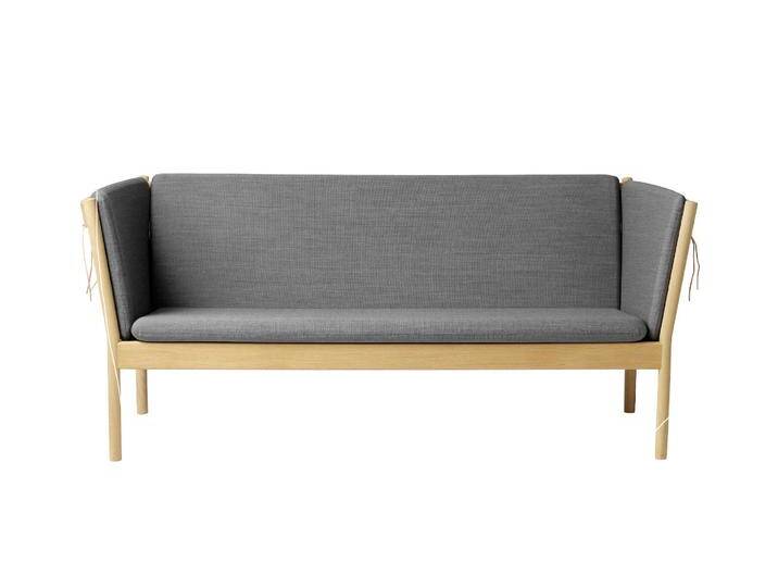 FDB Møbler J149 Sofa 3-Sitzer, eiche natur / dunkelgrün von smartambiente