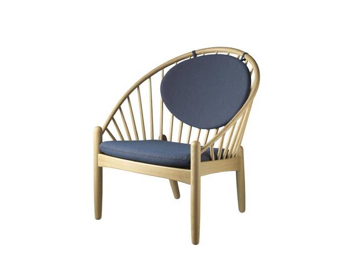 FDB Møbler J166 Jørna Sessel, eiche natur / dunkelblau FDB Møbler J166 Jørna Sessel, eiche natur / dunkelblau von smartambiente