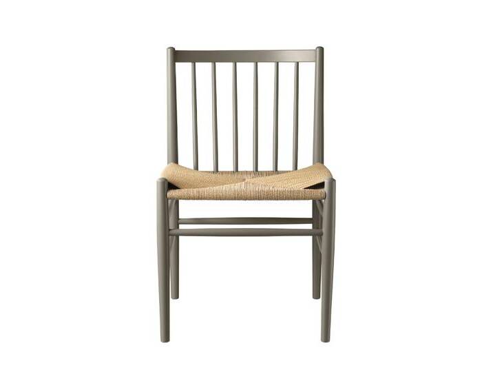 FDB Møbler J80 Stuhl, buche moss grey / naturgeflecht von smartambiente