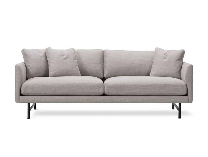 Fredericia Calmo Sofa 2-Sitzer, 95 cm, schwarz / sunniva 717 von smartambiente