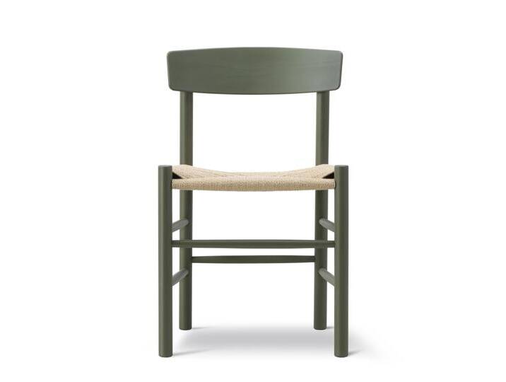 Fredericia J39 Mogensen Stuhl, buche khaki green / sitz schnurgeflecht natur Fredericia J39 Mogensen Stuhl, buche khaki green / sitz schnurgeflecht natur von smartambiente
