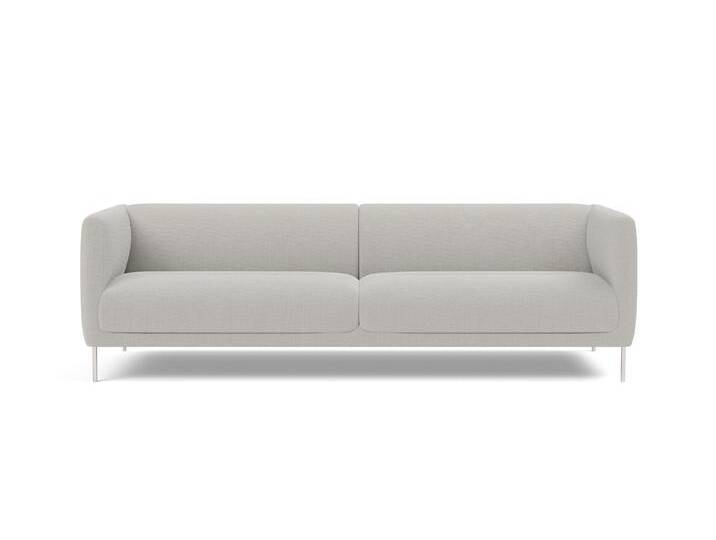 Fredericia Konami Sofa 2,5-Sitzer, brushed steel / loop 32 von smartambiente