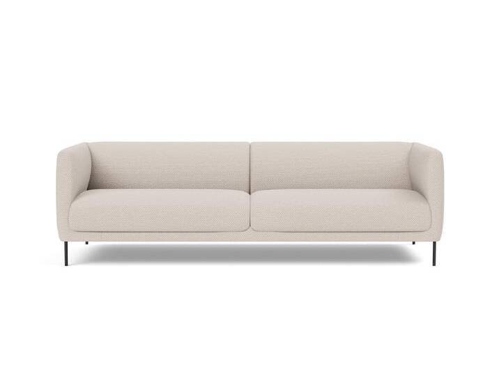Fredericia Konami Sofa 2,5-Sitzer, schwarz / sisu 0105 von smartambiente