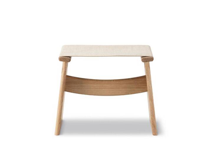 Fredericia Seto Stool, eiche hell geölt / canvas natur von smartambiente